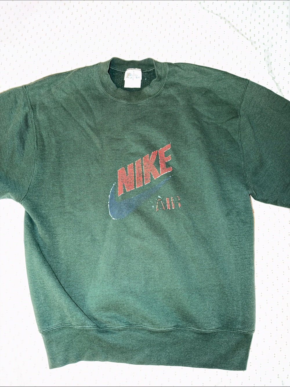 Vintage Nike Green Crewneck Sweatshirt - Classic Logo